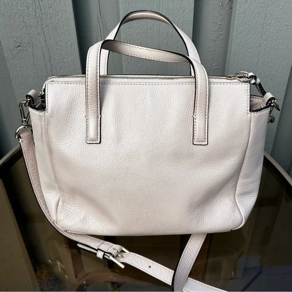 Kate Spade New York Tusk Color Meghan Long Strap Satchel with Front Pocket - Picture 3 of 16
